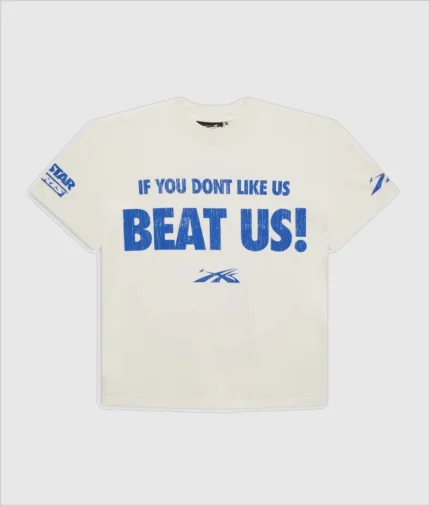 Hellstar Beat Us White/Blue T-Shirt