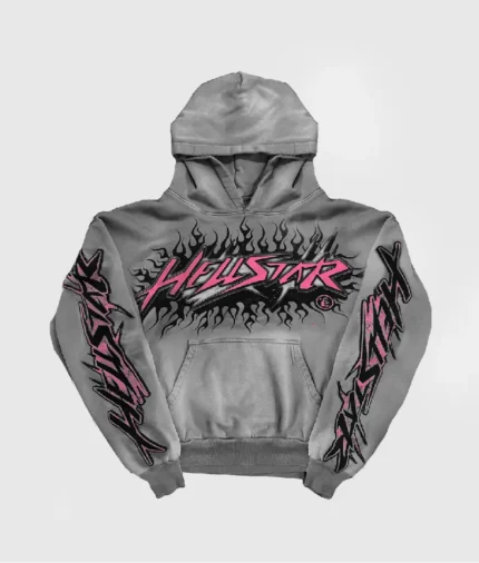 Hellstar Future Flame Dark Grey Hoodie