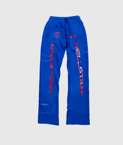 Hellstar Sports Gel Blue Sweatpants