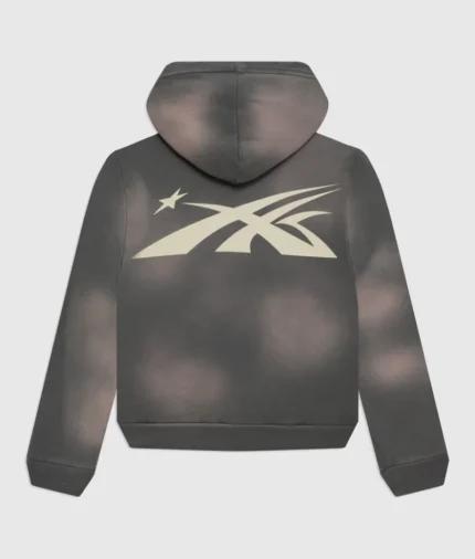 Hellstar Sports Grey Zip-Up Hoodie