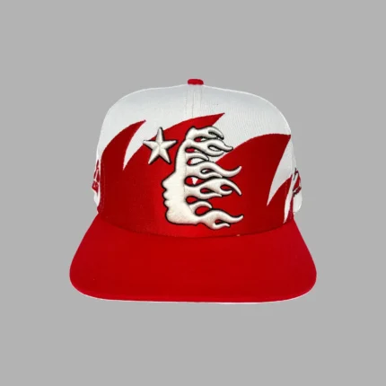 Hellstar Shark Teeth Off White/Red Snapback